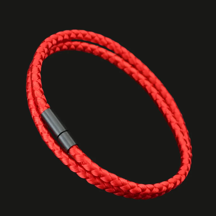 Aquarius Men's Dual-Layer Nautical Rope Wrap Bracelet