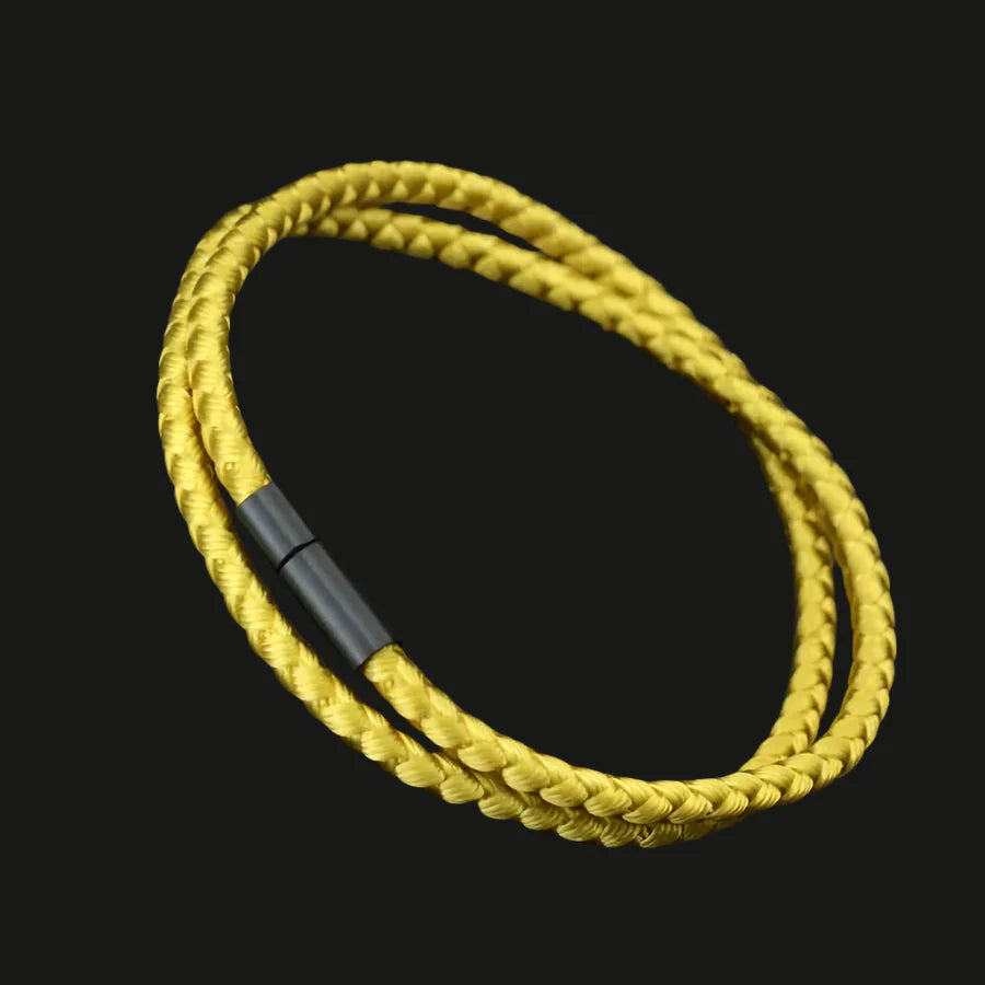 Aquarius Men's Dual-Layer Nautical Rope Wrap Bracelet