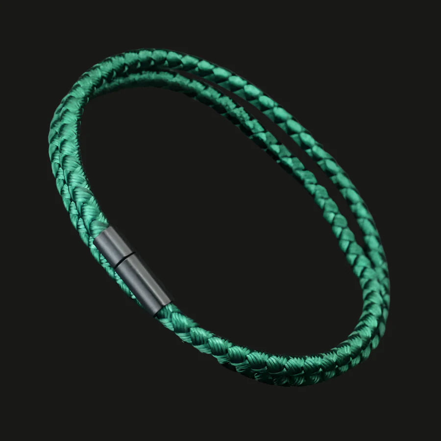 Aquarius Men's Dual-Layer Nautical Rope Wrap Bracelet